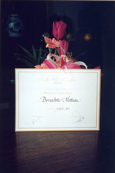 Diplôme, Ecole Ritz Escoffier